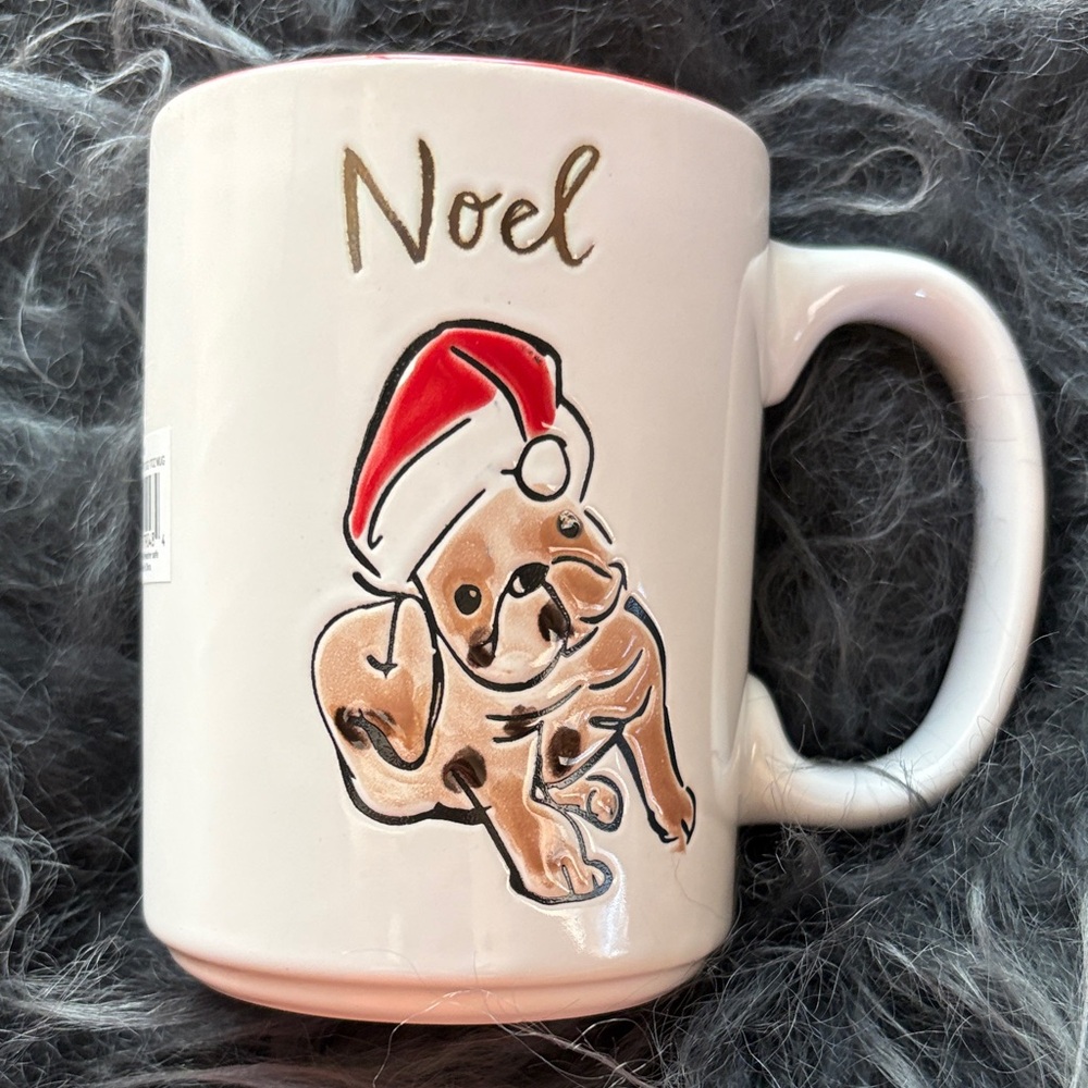 Festive Noel Bulldog Holiday Mug